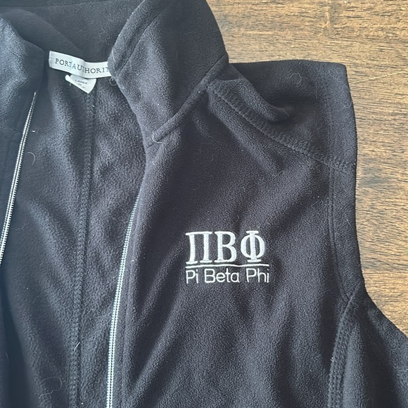Pi Beta Phi Fleece Vest - Picture 2 of 4